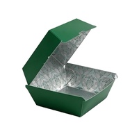 Boîte en carton ondulé recyclable imprimée sur mesure avec doublure résistante à la graisse, boîte d'emballage pour service de plats à emporter de restaurant de restauration rapide
