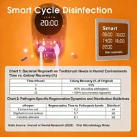 Nuevo esterilizador UV inteligente OEM con calentamiento automático, secado y desinfección, mini estuche sanitizador de cepillos de dientes de pared para dos personas