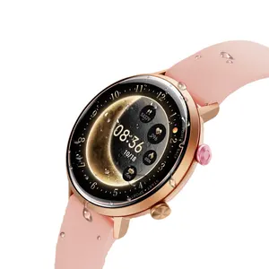 Bracelet intelligent à la mode 5 ATM étanche super mince 1.32 pouces AMOLED montre intelligente femme, prend en charge la fréquence cardiaque et le suivi du sommeil