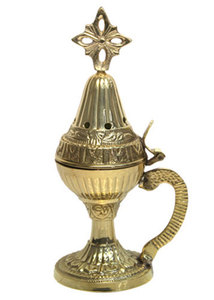 Quemador de Incienso Dorado Decorativo Hecho a Mano de Calidad Sostenible para Uso en el Hogar y Hoteles, Quemador de Incienso de Mesa - Product Image 6