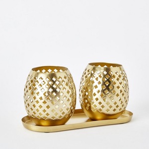 Available High Quality Round Candle Jar for Home & Hotel Decoration New Design Best Price Metal Candle <b>Lantern</b> - Product Image 1