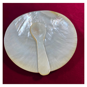 Cuillère en nacre élégante, cuillère en coquille de nacre pour la dégustation de desserts et l'utilisation en vaisselle d'hôtel, Vietnam - Product Image 3