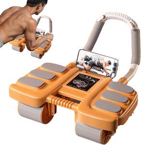 Factory Home Gym <span class=keywords><strong>Principiantes</strong></span> Smart Recoil Abdominal Trainer Roller Auto Return Ab Wheel Roller <span class=keywords><strong>con</strong></span> resorte de acero inoxidable - Product Image 6