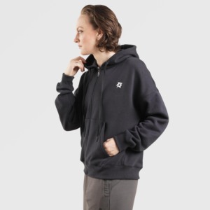 Blade <b>Zipper</b> Hoodie 100% Cotton Breathable Navy Color - Product Image 3