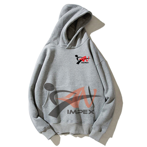 เสื้อสเวตเตอร์แบบสวมหัวมีฮู้ดสำหรับผู้ชายพิมพ์โลโก้แบบกำหนดเองทำจากวัสดุยืดหยุ่นพิมพ์ลายดิจิตอล - Product Image 3