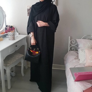 Abaya simple de dubaï, Kimono ouvert devant, vêtements islamiques, Robe turque modeste Cardigans manteau Ramadan Eid, Robe Hijab pour femmes musulmanes - Product Image 5