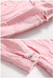 Vestes en jean unisexes sur mesure 2026, style oversize, manches régulières, col montant, broderie, boutonnage basique avec poches, taille plus - Product Image 5