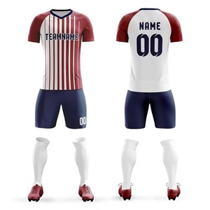 Tenue de football personnalisée de haute qualité, respirante, coupe-vent, anti-poussière, en polyester, unisexe, pour joueurs adultes - Product Image 6