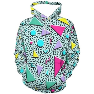 Sweat à capuche doublé imprimé champignon arc-en-ciel pour hommes et femmes, pull tendance à fermeture éclair pour l'hiver - Product Image 2