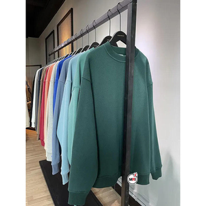 เสื้อกันหนาวคอกลมแขนยาวระบายอากาศสำหรับผู้หญิงเสื้อสเวตเชิ้ต100% คอกลมแขนยาวผ้าฝ้ายออกแบบโลโก้ได้ตามต้องการ - Product Image 5