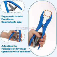 Pince à élastiques pour castration, en acier inoxydable allemand, réutilisable, pour bandes élastiques haute élasticité, sûre, durable, sans cruauté, pour usage vétérinaire canin