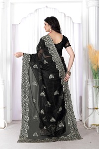 Meest Export Elegante Bollywood Indian <span class=keywords><strong>Saree</strong></span> Met Multi Borduurwerk En <span class=keywords><strong>Hot</strong></span> Fix Diamant Etnische Indiase Traditionele Kleding