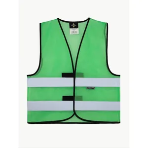 Gilet ad alta visibilità in rete con adesivi riflettenti e luci - Articolo promozionale - Product Image 2