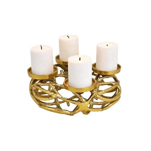 Modern Metal Candle Holder Sleek Finish Ideal For Contemporary Homes And Romantic Lighting Arrangements - Product Image 5
