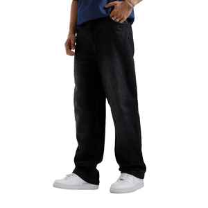 Pantalones Vaqueros de Hombre Estilo Urbano, Vintage, Deslavados, Casuales, Holgados, Unisex, de Mezclilla - Product Image 2