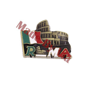 Imán de Refrigerador 3D de Metal Personalizado de Fábrica con Diseño del <span class=keywords><strong>Coliseo</strong></span> Romano, <span class=keywords><strong>Italia</strong></span>, 20 Años de Experiencia - Product Image 4