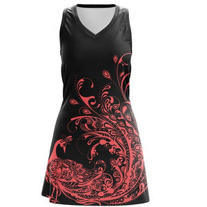 Último uniforme de Netball paneles personalizados una línea vestido de Netball con ofertas sublimación Digital impresa otra ropa deportiva para mujeres - Product Image 1