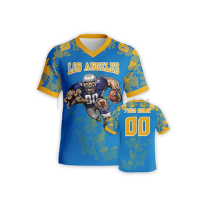 High Quality American Football Jerseys Shirts Short Sleeve Breathable Plus Size Adults Set Summer - Product Image 3
