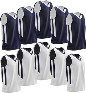 Maillots de basket-ball sans manches personnalisés en gros, chemises d'entraînement d'équipe, hauts athlétiques en maille respirante pour hommes et jeunes, vêtements de sport - Product Image 6