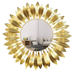 Espejo de Pared Decorativo Moderno para Dormitorio, Personalizado para Bodas, de Alta Calidad, Ecológico, Hecho a Mano, de Metal Negro con Rosas - Product Image 5