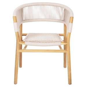 Muebles de jardín al aire libre, juego de patio moderno con silla de jardín sólida de madera y silla de comedor tejida con cuerda - Product Image 2