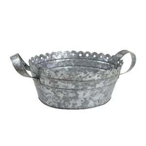 Jardinières ovales galvanisées, prix d'usine directs, 2 ensembles avec un nouveau récipient Design avec des jardinières au Design élégant - Product Image 2