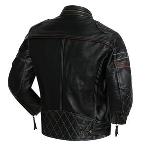 Chaqueta de Cuero Bordada Entallada para Hombre, Estilo Urbano, la Mejor Fabricación Personalizada con Servicio OEM - Product Image 2
