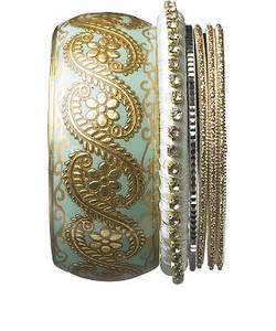 Bracelets de poignet tendance faits à la main multicolores Bracelet naturel élégant fantaisie à motif rayé - Product Image 4