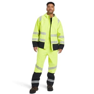 เสื้อแจ็กเก็ตการสำหรับงานก่อสร้างแบบ Hi VIS กันน้ำและกันน้ำสามารถมองเห็นได้ชัดเจน - Product Image 1