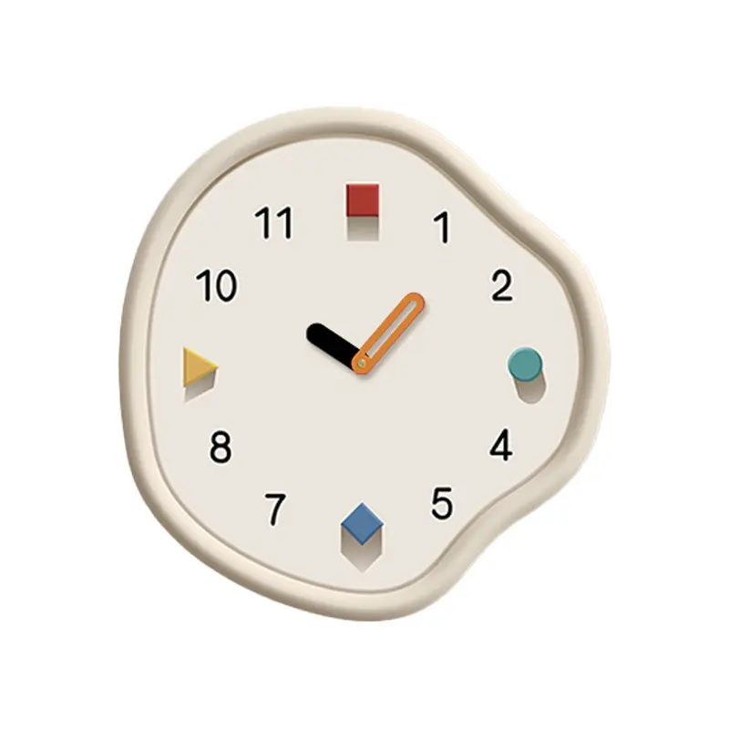 WC108 Modern Minimalism Melting Clock Original Creative Art Restaurant Silent Clock, Wall Hanging Wall Clock For Living Room