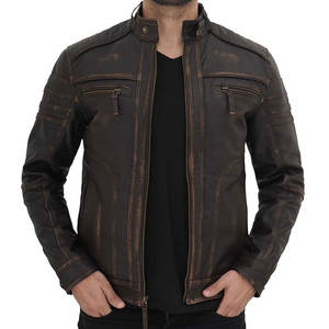Chaqueta de cuero para hombre personalizada, diseña tu propia chaqueta de lona impermeable - Product Image 4