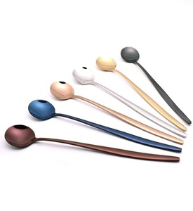 High Quality Unique Design Stainless Steel <b>Silver</b> Plated Mirror Coffee Spoon <b>Set</b> 2-Piece 10ml Eco-Friendly Dishwasher Safe - Product Image 4