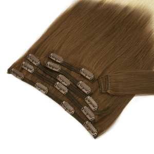 Extensiones de Cabello con Clip K.SWIGS, 100% Cabello Humano Remy, de Marrón a Rubio, Lisas, sin Costuras, para Cabeza Completa, sin Desprendimiento, Personalizadas, al por Mayor - Product Image 6