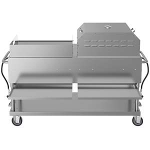 Barbecue au gaz propane commercial extérieur 8 brûleurs de 60 pouces avec plaque chauffante de 30 pouces et four à pizza de 30 pouces, homologué ETL, allumage piézoélectrique, acier inoxydable - Product Image 4