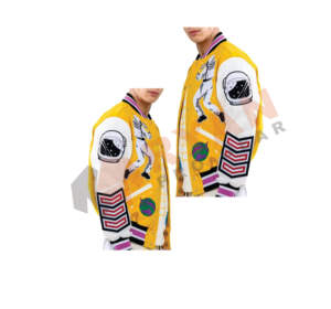 Veste universitaire d'automne et d'hiver de haute qualité avec logo personnalisé pour hommes coupe-vent à fermeture éclair avec design à la mode - Product Image 5