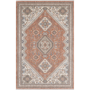 พรมหรูหราผลิตด้วยเครื่องจักรจากตุรกี สีครีมแดงอิฐ สำหรับห้องนั่งเล่น จากผู้ผลิตในกาเซียเตป - Product Image 1