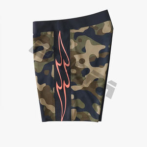 Pantalones cortos de tabla para mujer al por mayor pantalones cortos de playa transpirables de secado rápido pantalones cortos de tabla en blanco de color sólido - Product Image 3