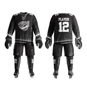 2023 professionnel personnalisé uniforme de Hockey sur glace léger manches longues maillot de Hockey sur glace avec ensemble de pantalons - Product Image 3