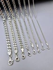 925 sterling silver 4mm cuban chain thick <b>bracelet</b> rhodium plated - Product Image 3