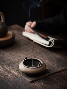 Brûleur d'encens en métal de qualité supérieure en forme de feuille bâton méditation Yoga attrape-cendres brûleur pour la décoration de bureau à domicile - Product Image 5