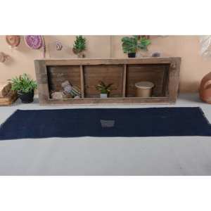 Alfombra de lana turca Vintage moderna de 230x760 pies hecha a mano clásica rectangular patrón de retazos abstracto para el hogar sala de estar látex - Product Image 1