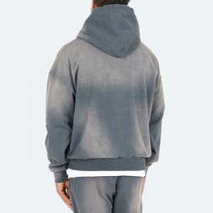 Sudaderas con capucha Venta al por mayor Precio barato de alta calidad Venta caliente Sudaderas con capucha Impresión personalizada de algodón Hombres Sudadera con capucha en blanco Sun Fade - Product Image 2