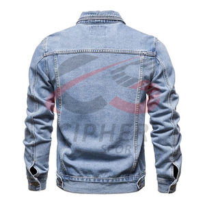 Veste en jean stylée pour hommes Vêtements décontractés Vente en gros Veste en jean en coton de haute qualité Veste en jean pour hommes personnalisée à vendre - Product Image 4