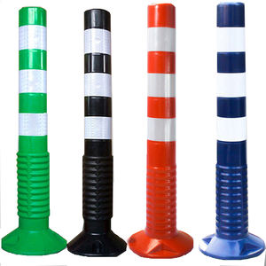 بلاستيك عاكس مرنة انتعاش وقوف السيارات حاجز القطب علامة بولارد تحذير آخر معدات السلامة المرورية - Product Image 1