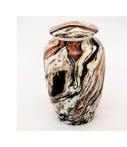 Urna de cremación de aluminio para cenizas humanas para adultos-Urna de almacenamiento de cenizas conmemorativas funerarias hechas a mano - Product Image 2