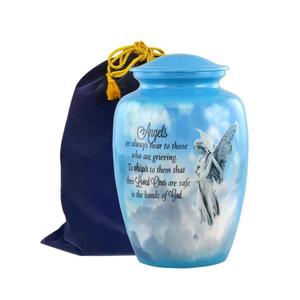 Urna de cremación pura Premium, urna funeraria de calidad confiable, urna de cenizas conmemorativas de recuerdo diseñada a mano tallada a mano de India - Product Image 2