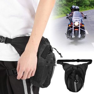 Bolsa de pierna de cuero genuino para hombre, riñonera informal para exteriores, riñonera de viaje para pescar y acampar - Product Image 6