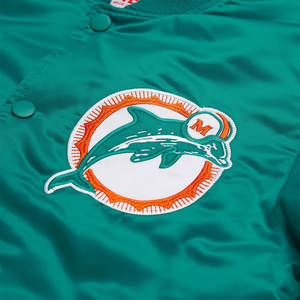 แจ็คเก็ตซาตินสไตล์สตาร์ทเตอร์ ดอลฟินส์ สำหรับคนรุ่นใหม่ แจ็คเก็ตซาติน ดอลฟินส์ แบรนด์สตาร์ทเตอร์ เสื้อคลุม - Product Image 3