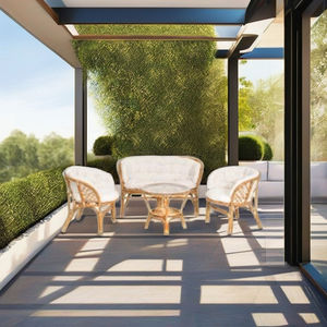 Ensemble de salon de jardin en rotin moderne BAHAMA SKIN pour balcon et jardin, table basse et chaises pour salon et appartement, en provenance d'Indonésie - Product Image 5
