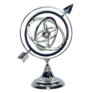 Globe militaire en métal décoratif, objet artisanal indien de haute qualité, Design Antique, décoration de la maison, cadeau - Product Image 3